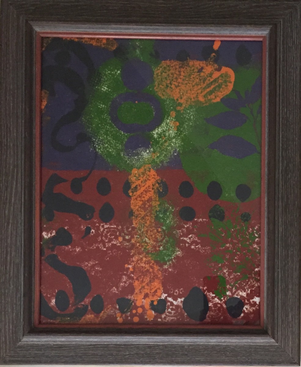 Purple Leaf II by LZ Lerman 