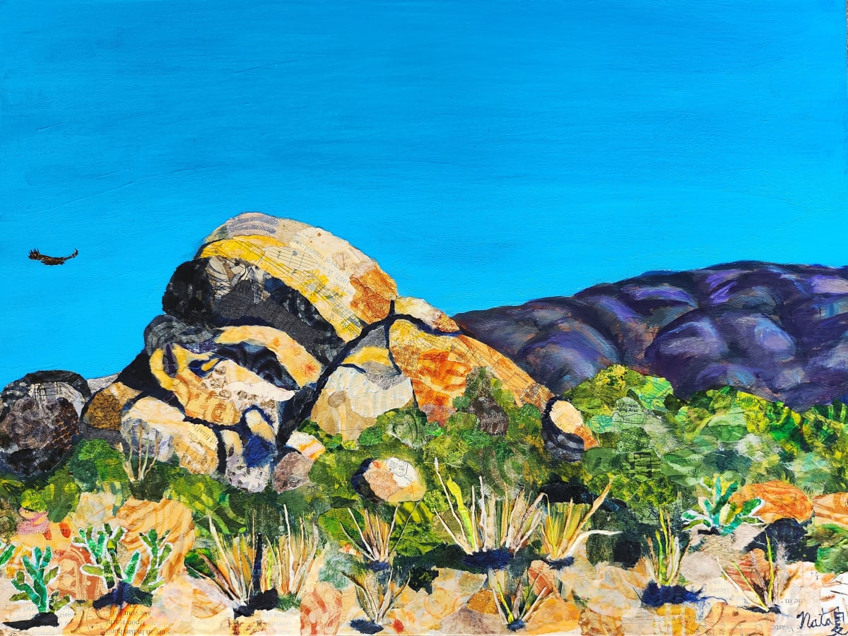 Desert Rhapsody by Poppyfish Studio: The Art of Natasha Monahan Papousek  Image: A quiet vista in Anza Borrego