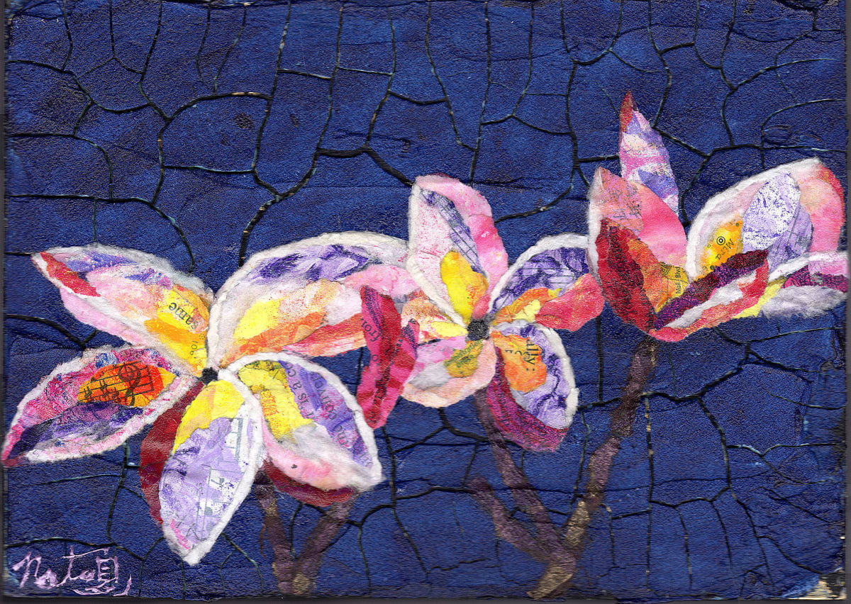 Plumerias by Poppyfish Studio: The Art of Natasha Monahan Papousek  Image: Beautiful plumeria blooms 