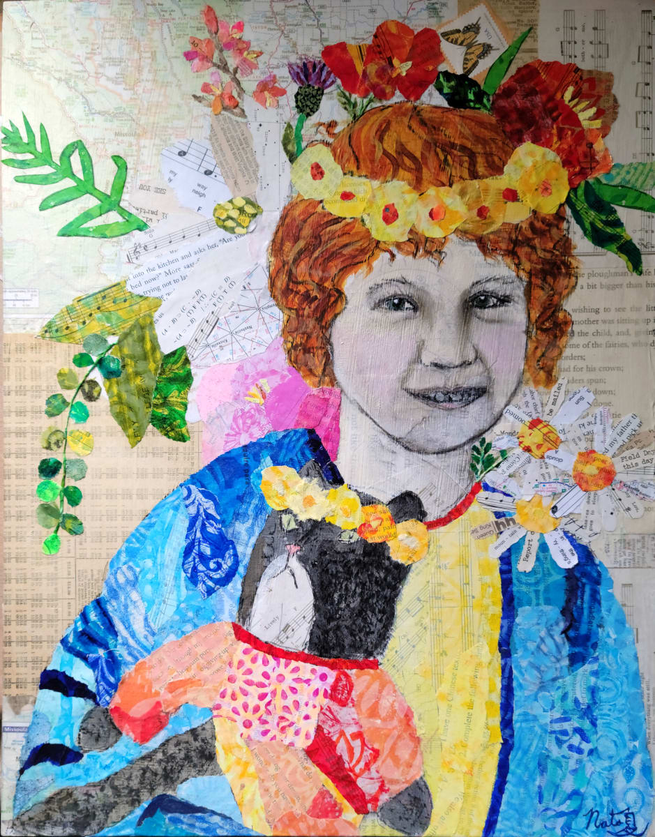 Me 'N Kitty by Natasha Papousek  Image: A portrait of the artist as a 6 year-old