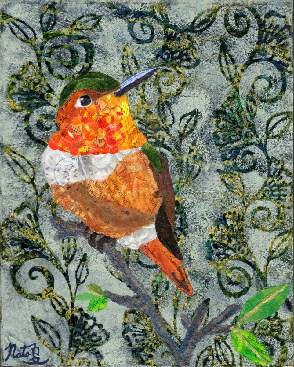 Backyard Birds: Mr. Allen's Hummingbird by Poppyfish Studio: The Art of Natasha Monahan Papousek 