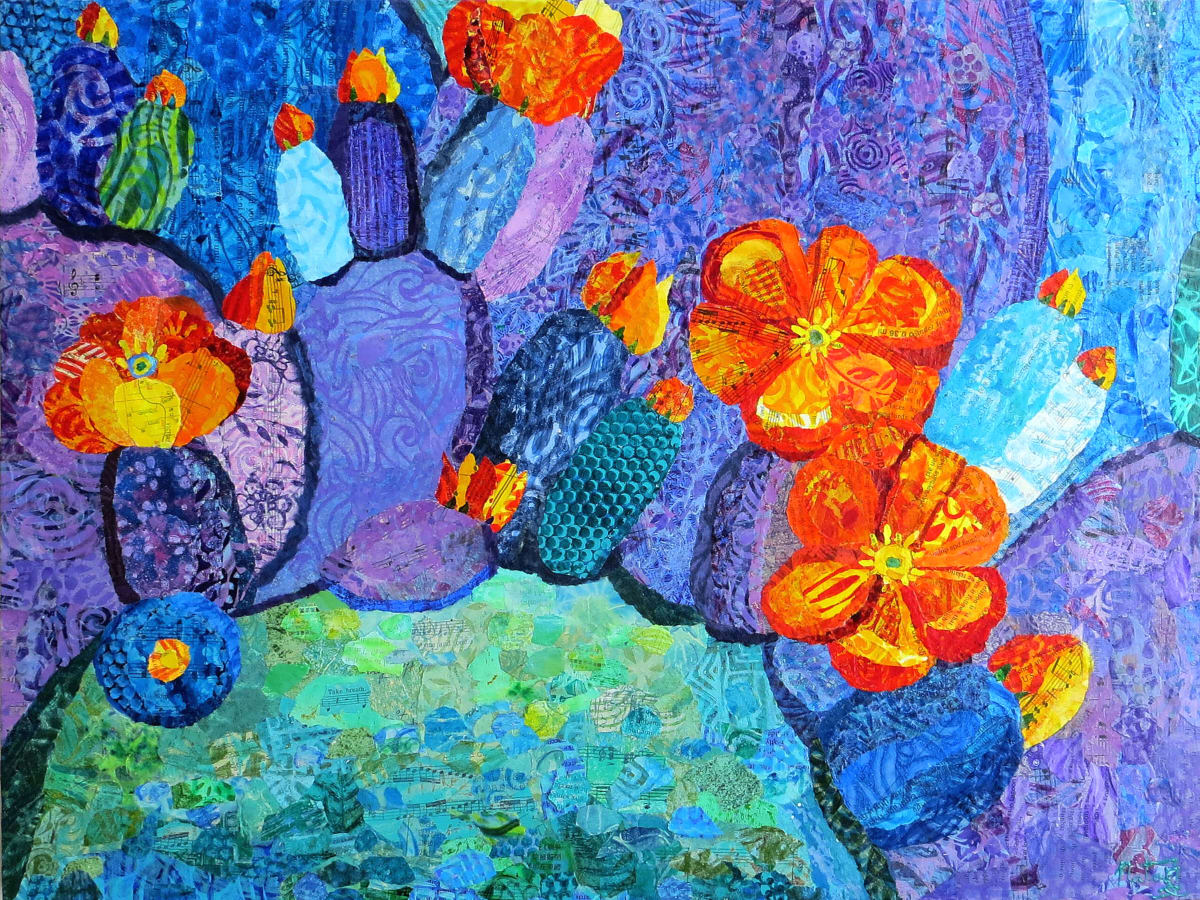 Prickly Pear Polka by Poppyfish Studio: The Art of Natasha Monahan Papousek 