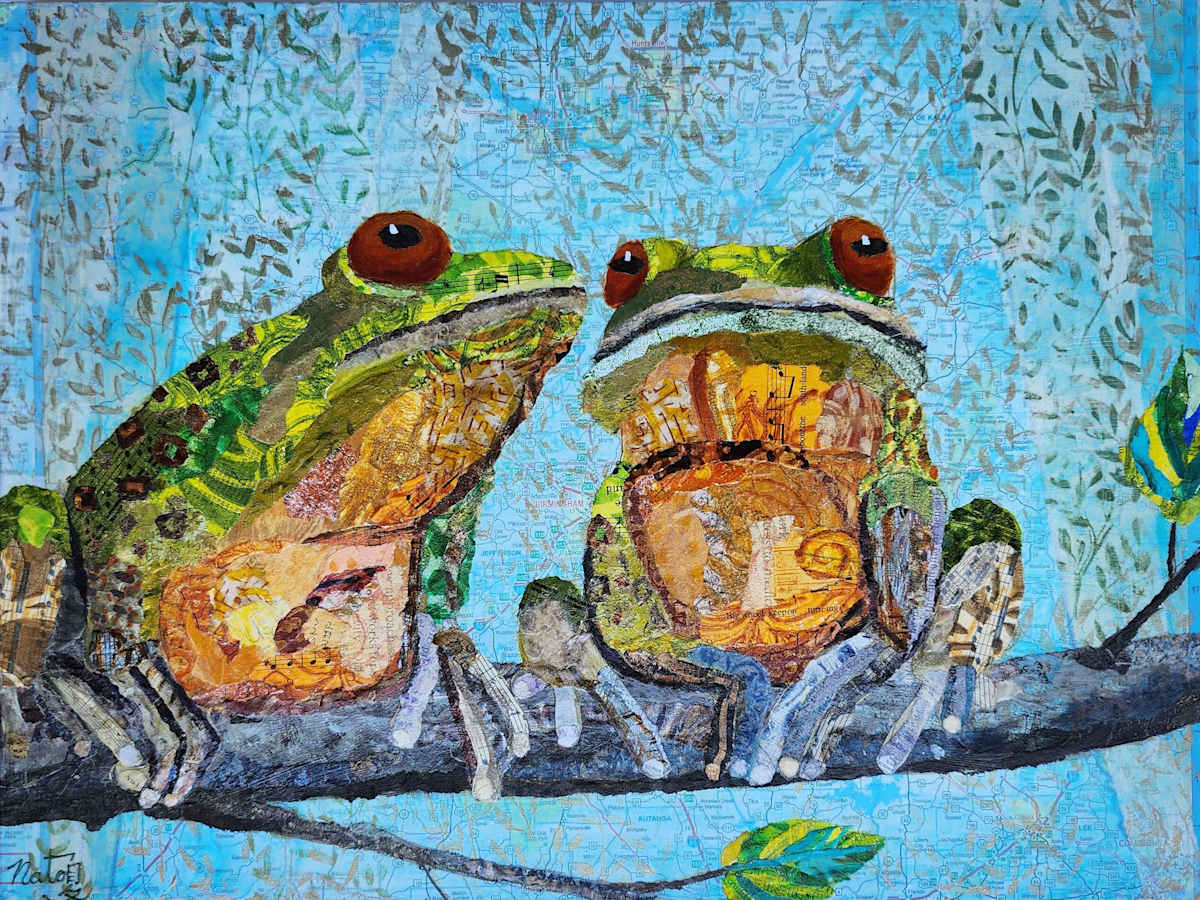 Southern Serenade: Barking Tree Frogs by Poppyfish Studio: The Art of Natasha Monahan Papousek, Image 1.