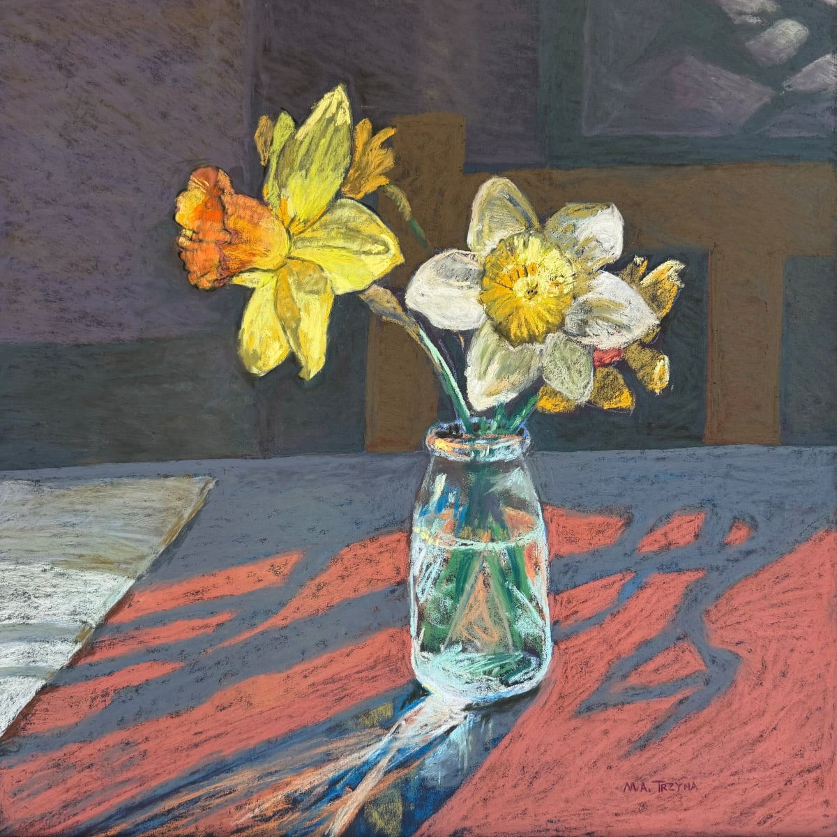 Daffodils on My Kitchen Table by Mary Ann Trzyna, Image 1.