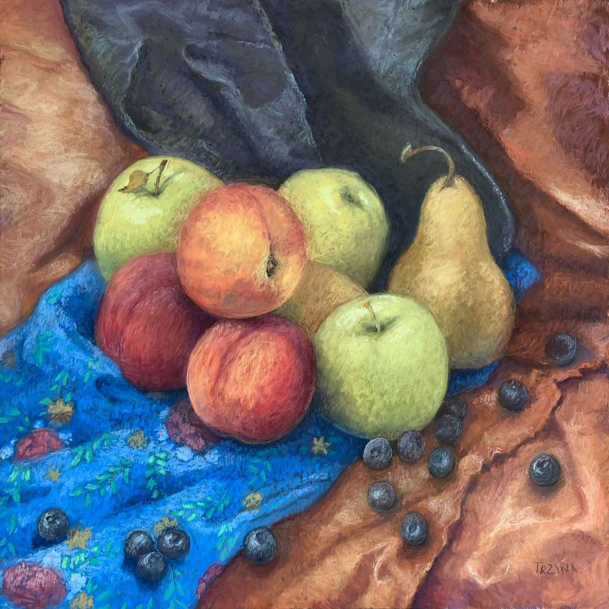 Scattered Blueberries, Image 1.