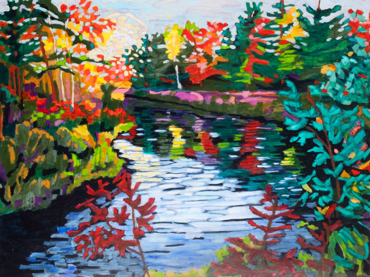 Reflections (Black River) by Janet Horne Cozens 