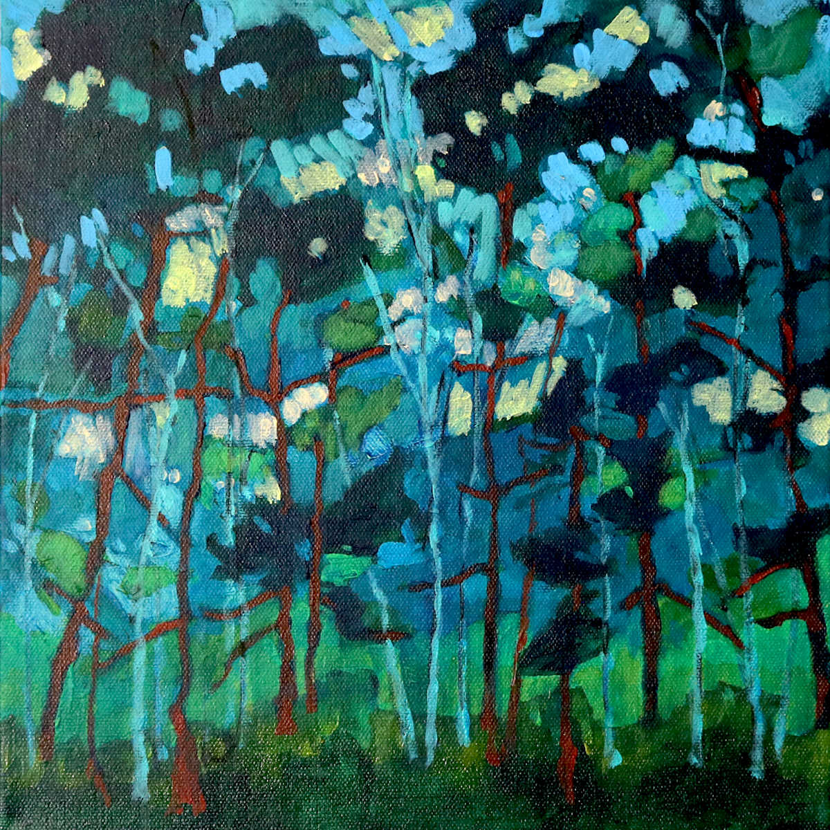 Night Woods by Janet Horne Cozens 