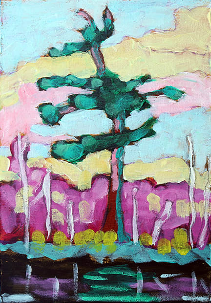 Spring Tree #4 by Janet Horne Cozens 