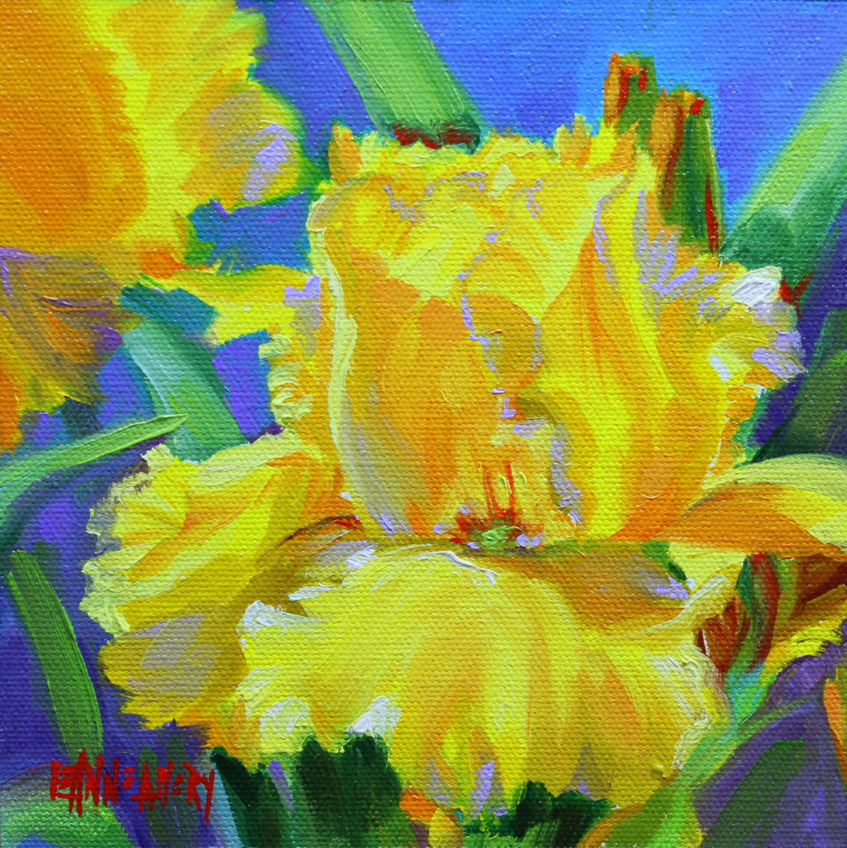 Plein Air Iris by LeAnne Avery 