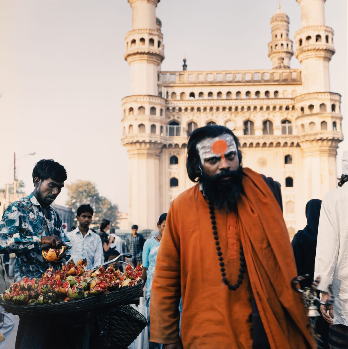 Pomegranates and Sadhu (Hyderabad, India) by Amie Potsic 