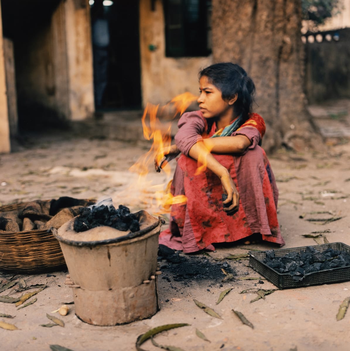Fire (Calcutta, India) by Amie Potsic 