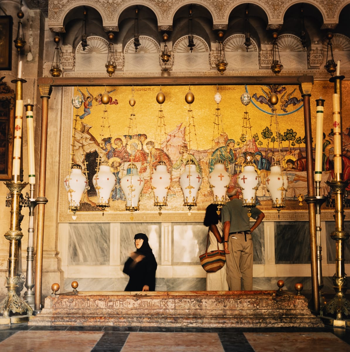 Nun Praying, Church of the Holy Sepulchre (Jerusalem, Israel) by Amie Potsic 