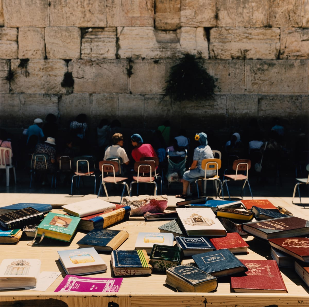 Prayer Books, Women's Side, Western Wall (Jerusalem, Israel) by Amie Potsic 