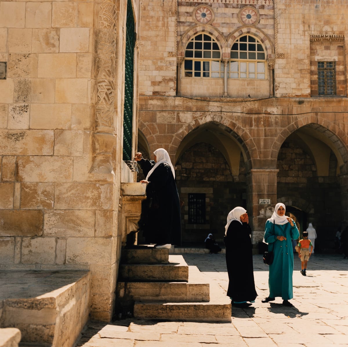Women Washing outside Dome of the Rock (Jerusalem, Israel) by Amie Potsic 