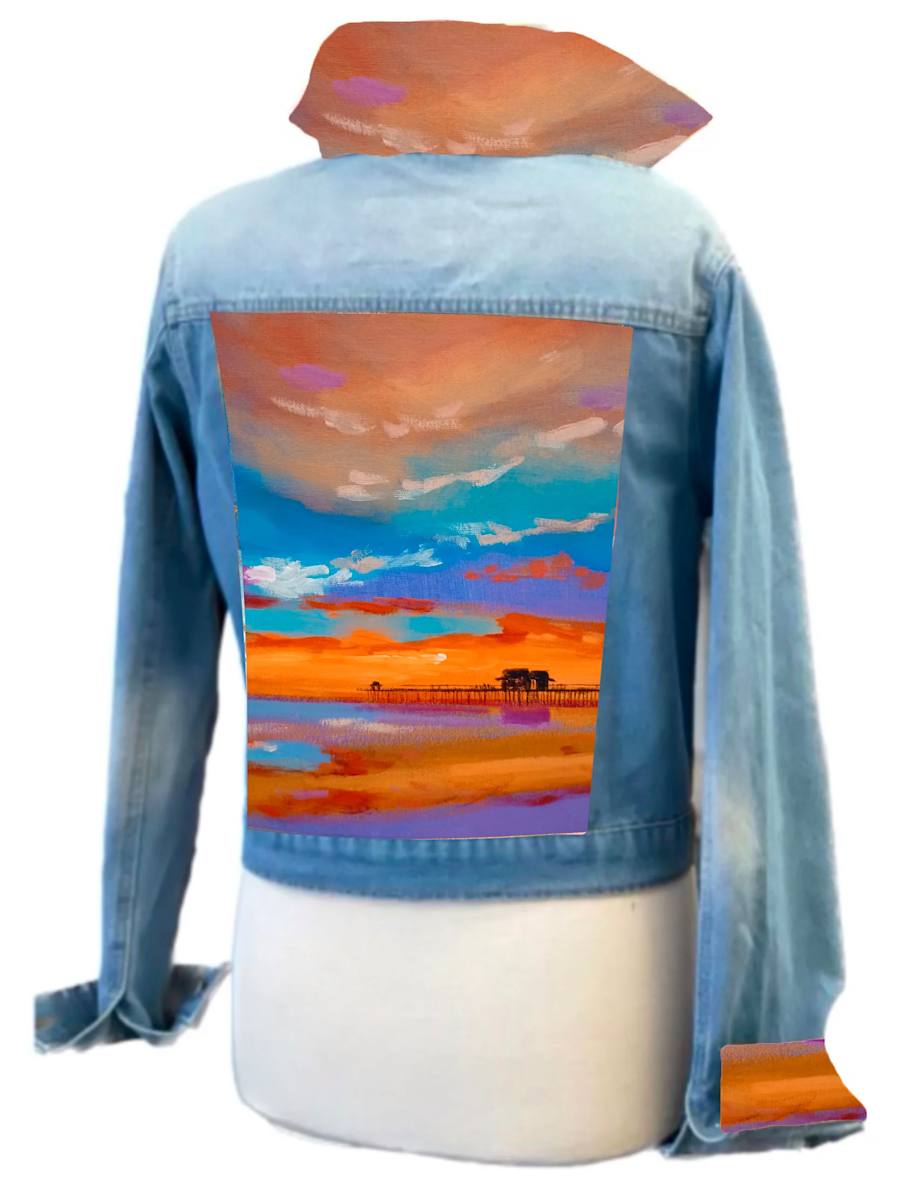 Sunset Pier Denim by CLAIRE HARDY 