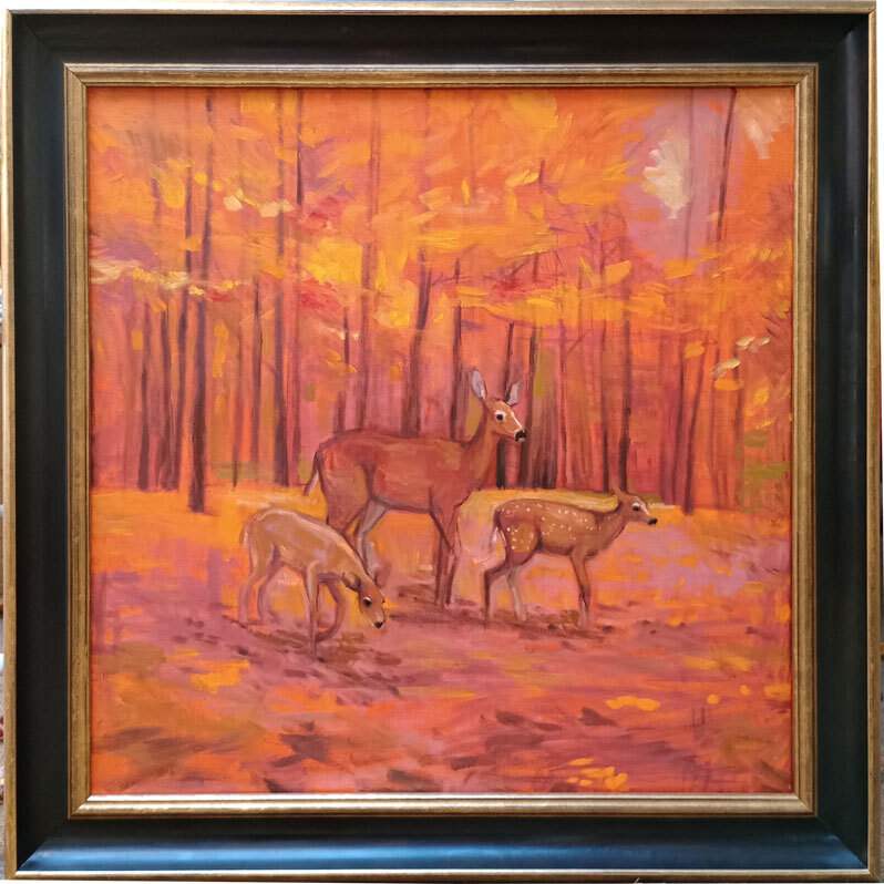 Deer Family by CLAIRE HARDY 