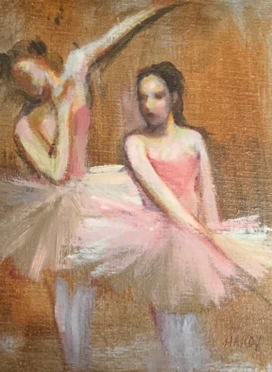 Deux, after Degas by CLAIRE HARDY 