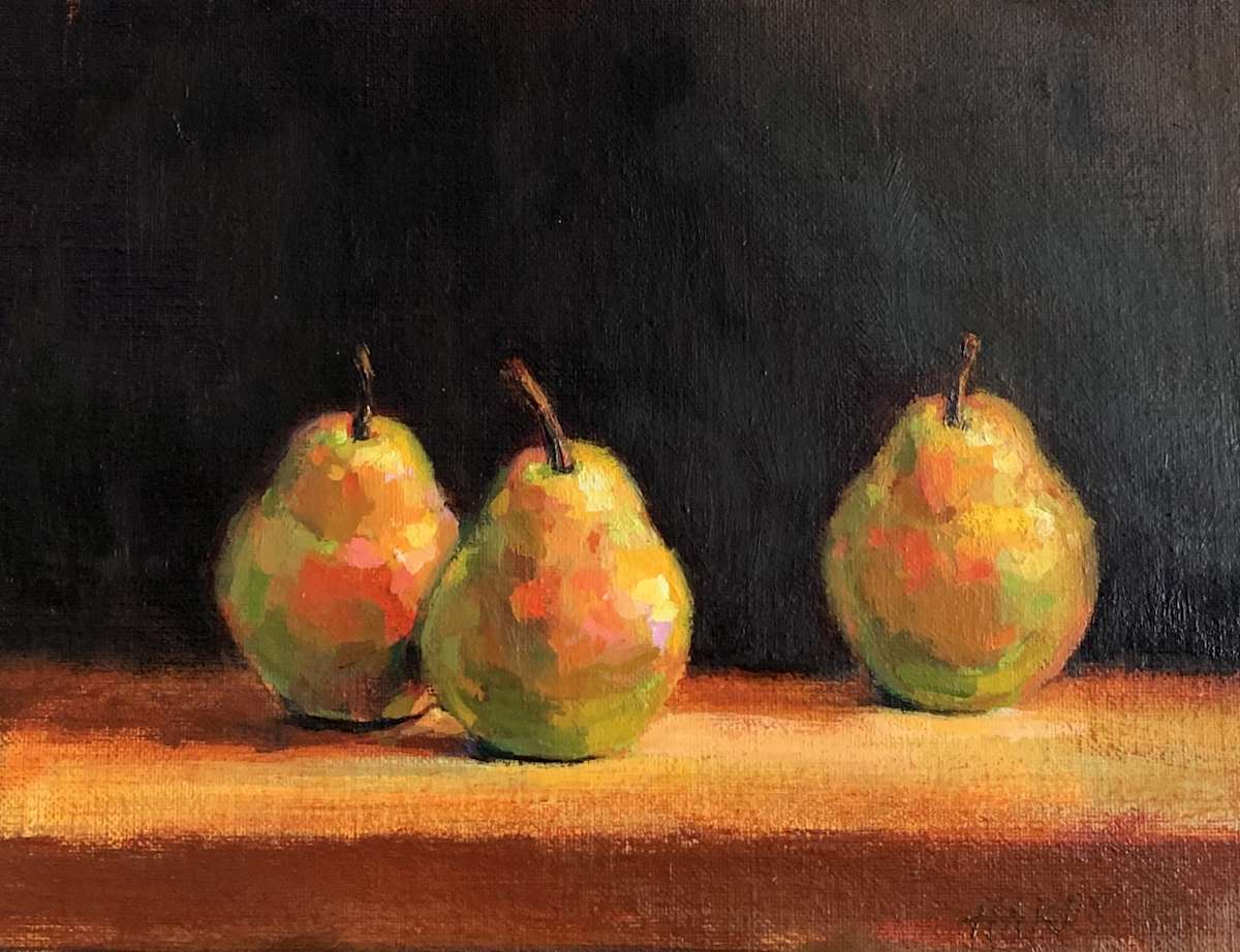 Pears in the Sun by CLAIRE HARDY 