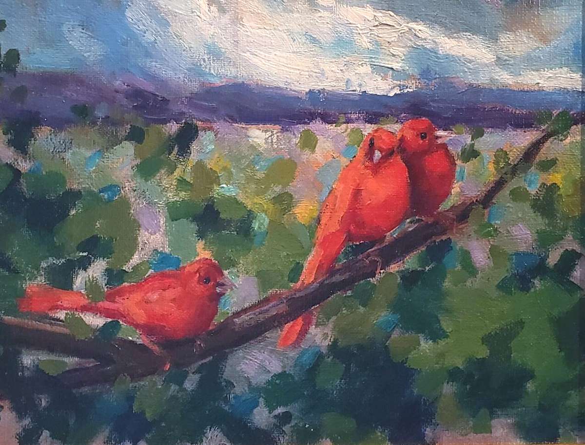 Tea Room Birds by CLAIRE HARDY 