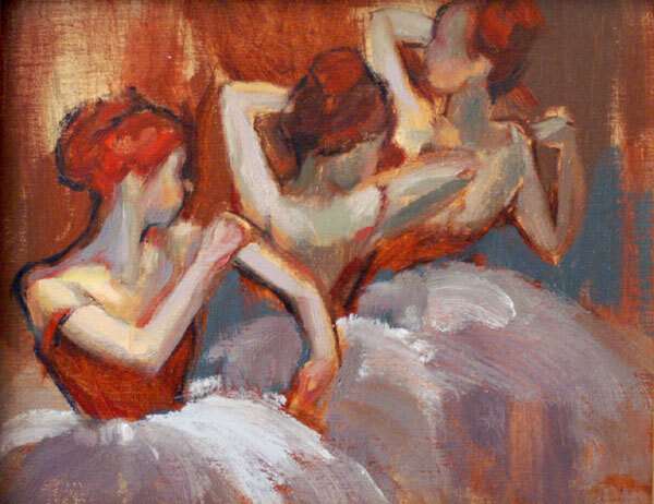 Trois after Degas by CLAIRE HARDY 