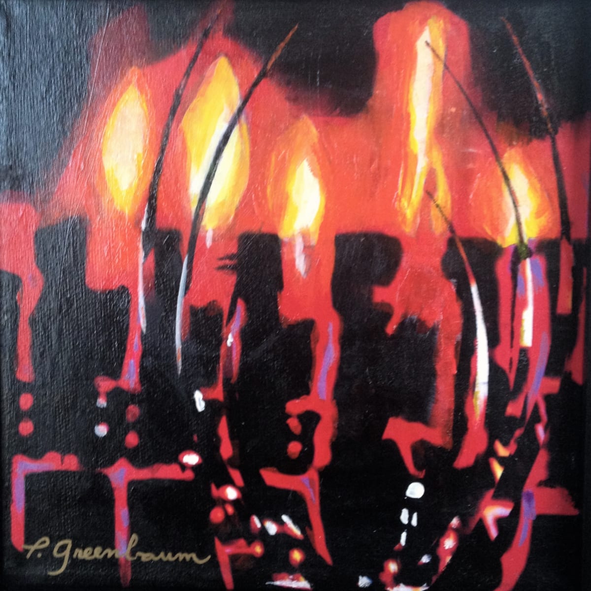 Five Flames by Priscilla Greenbaum, Image 1.