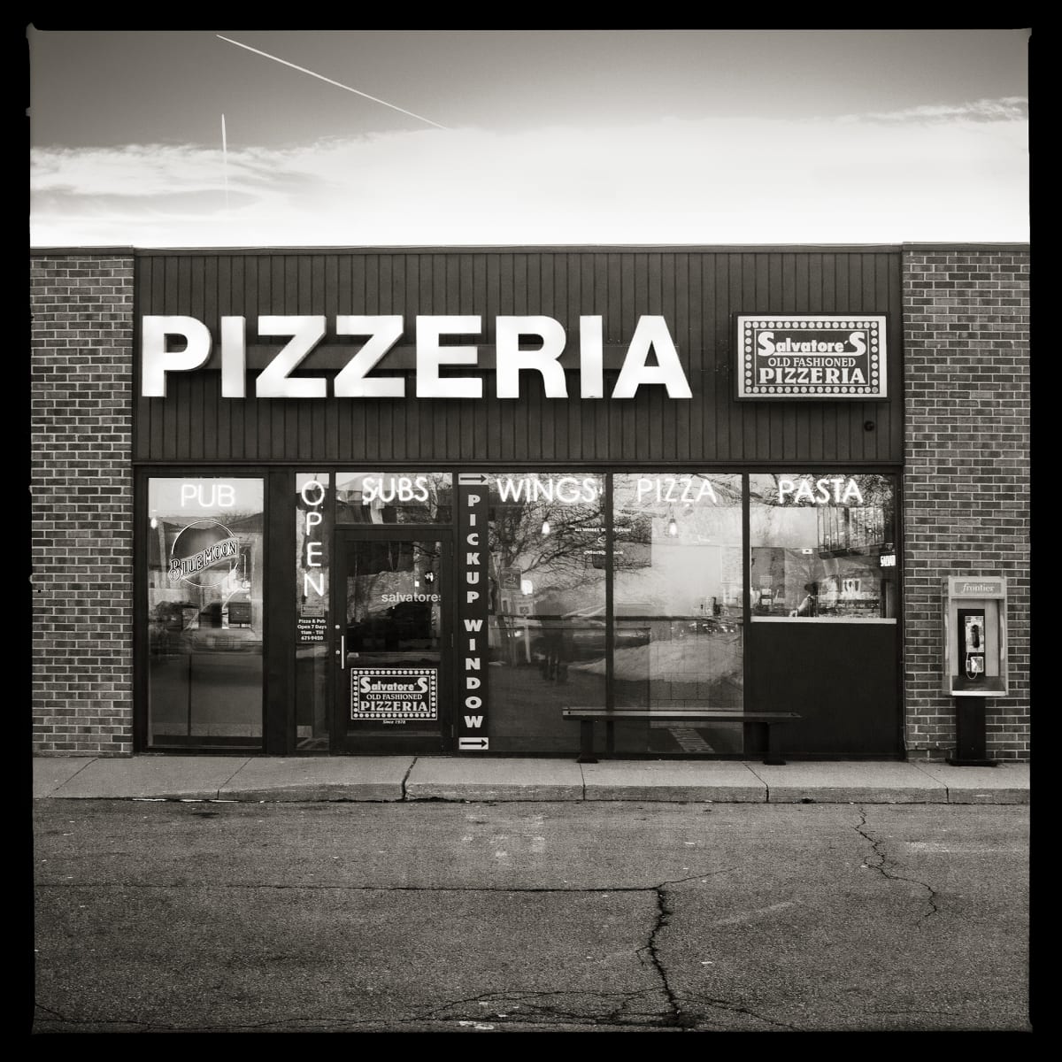 585.671.9950 – Salvatore’s Pizza, 1217 Bay Road, Webster, NY 14580 by Eric T. Kunsman, Image 1.