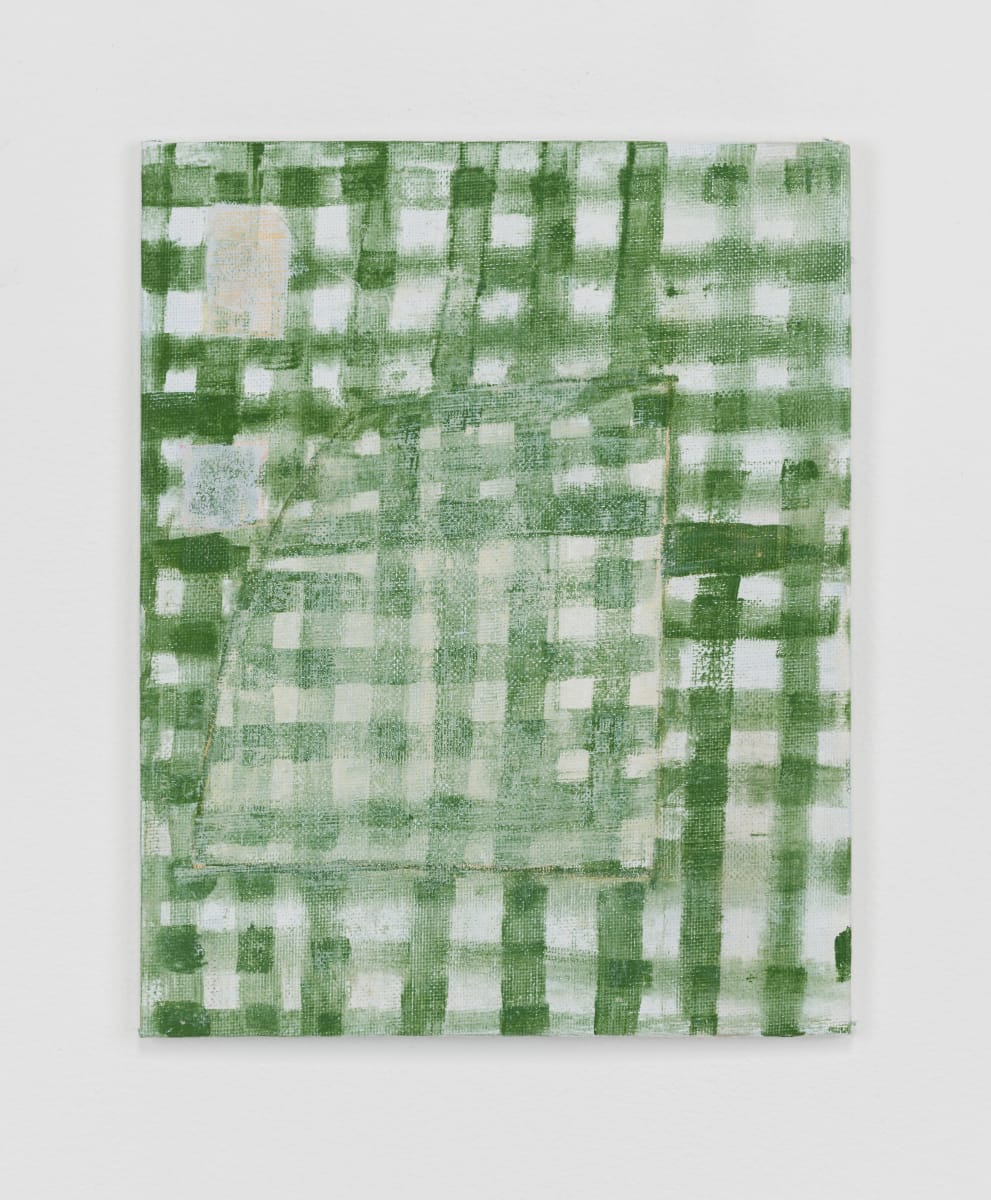 Green Overlapping Lines by MaryAnn Puls 