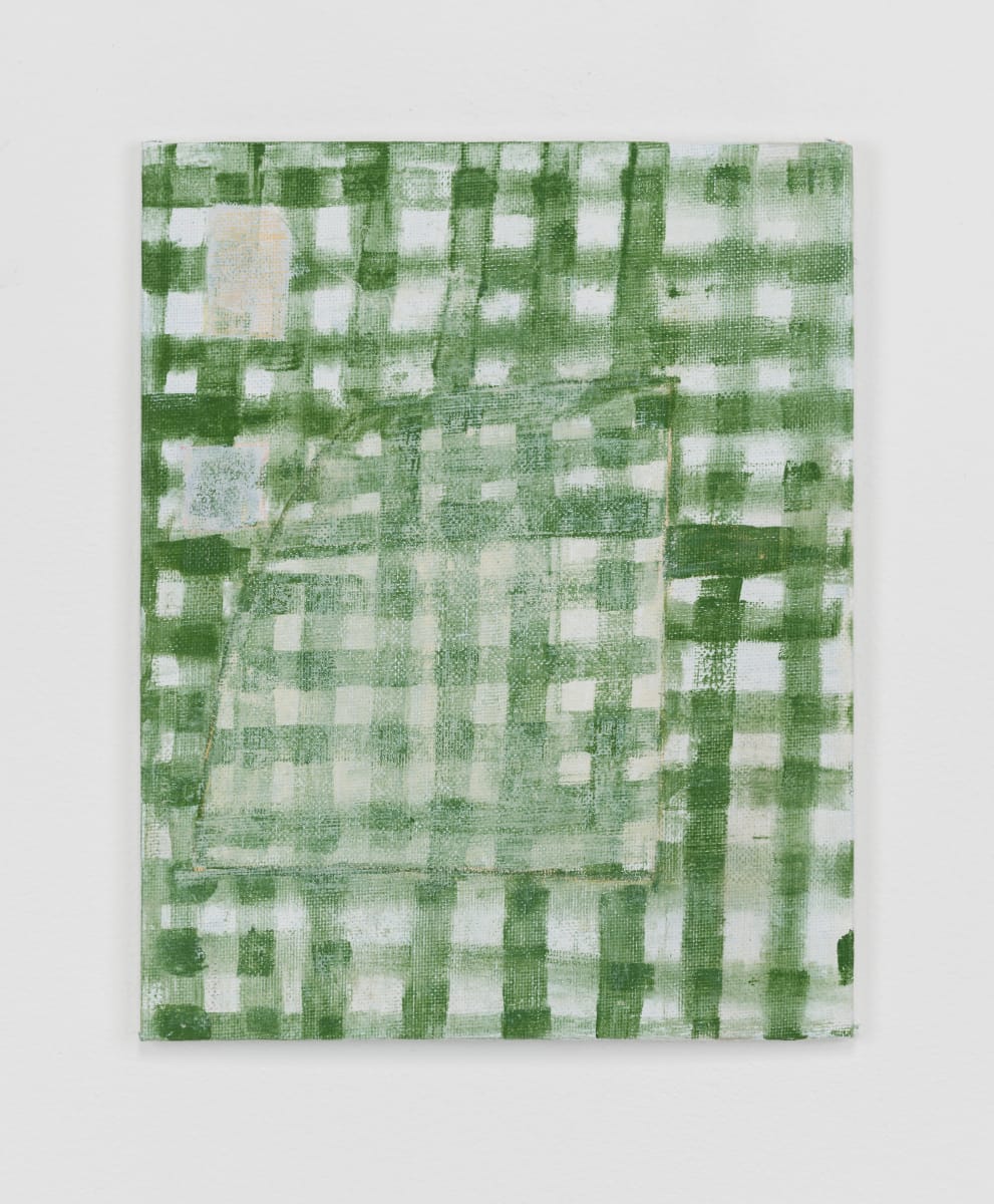 Green Overlapping Lines by MaryAnn Puls 