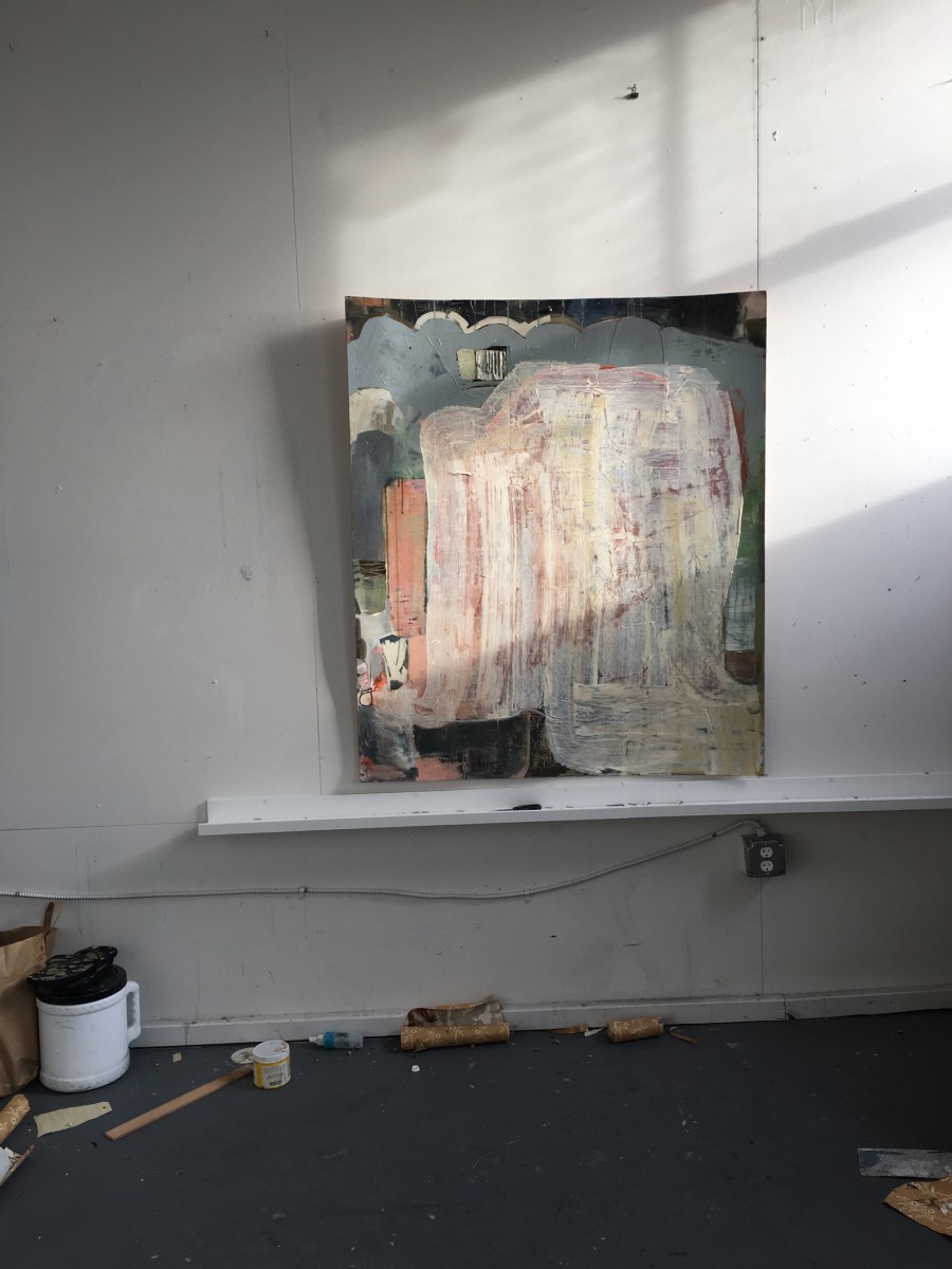 Large painted shape by MaryAnn Puls 