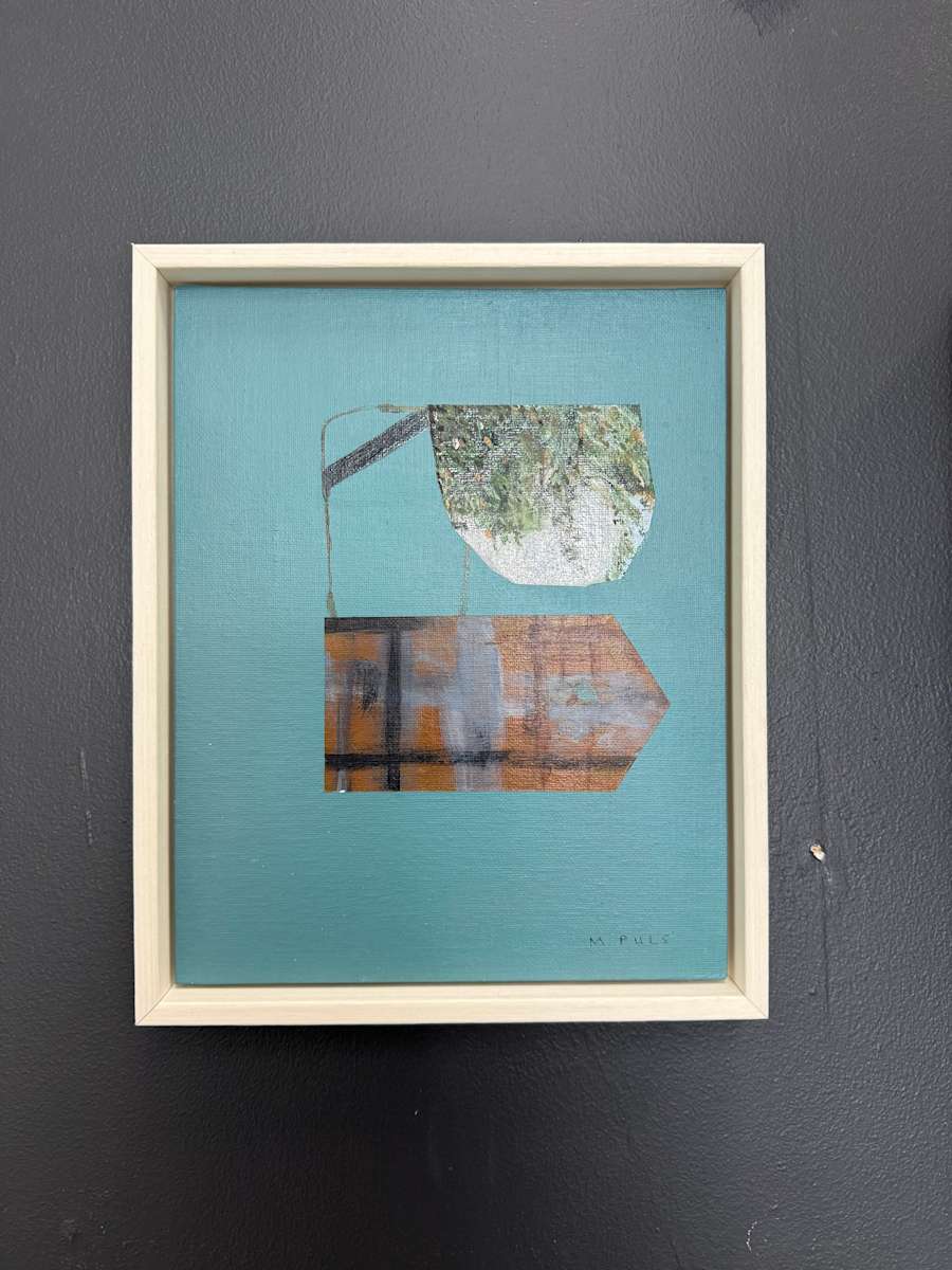 Blue Background Painting by MaryAnn Puls, Image 1.
