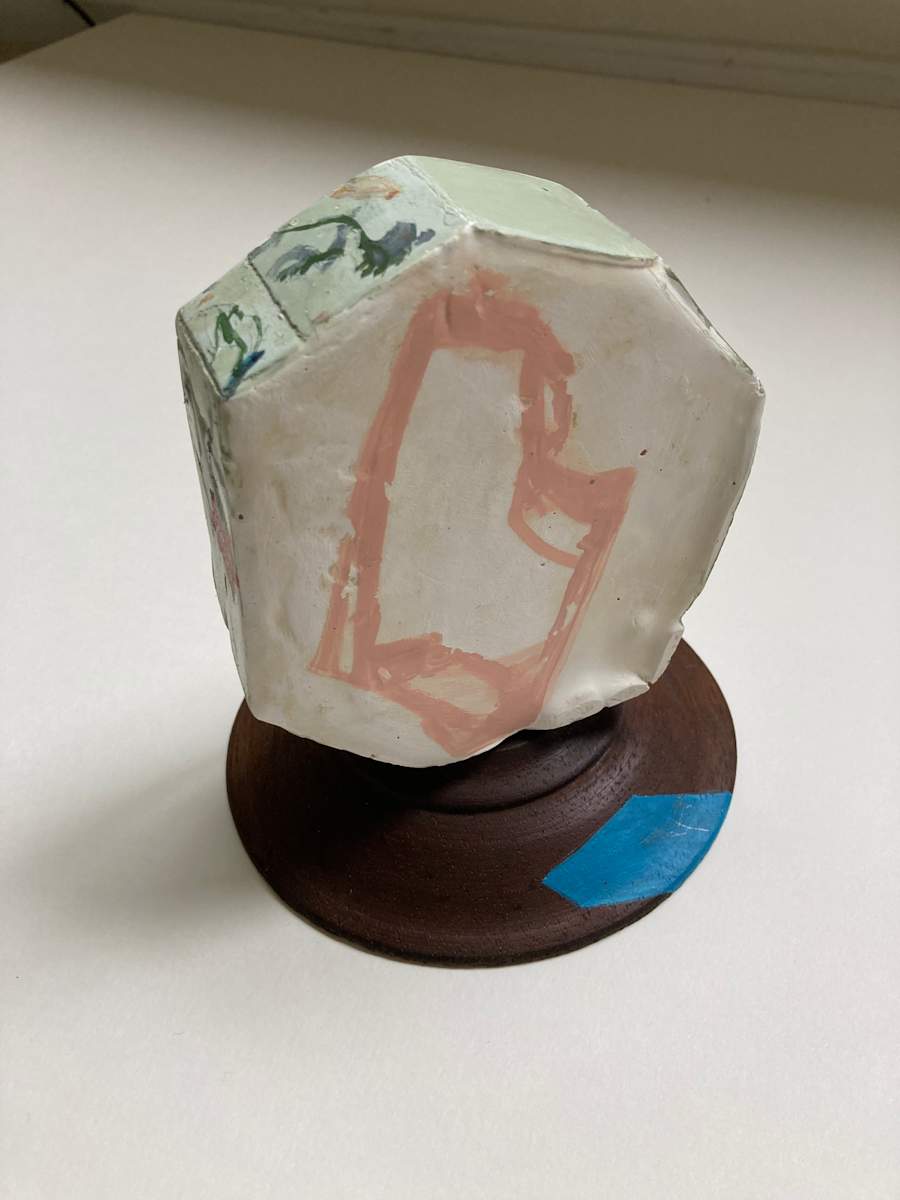 Seven Sided Plaster Form by MaryAnn Puls 