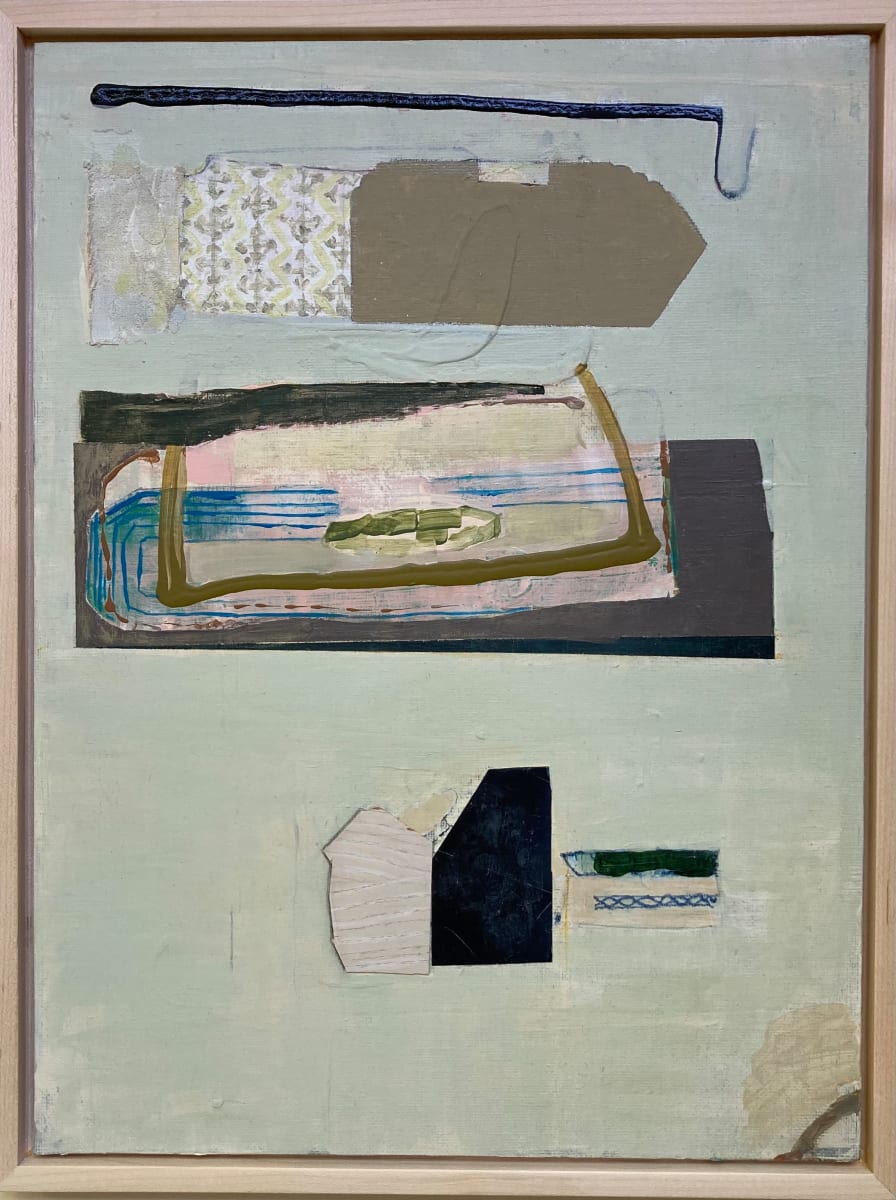 Shapes & Pattern on Celadon Background by MaryAnn Puls 