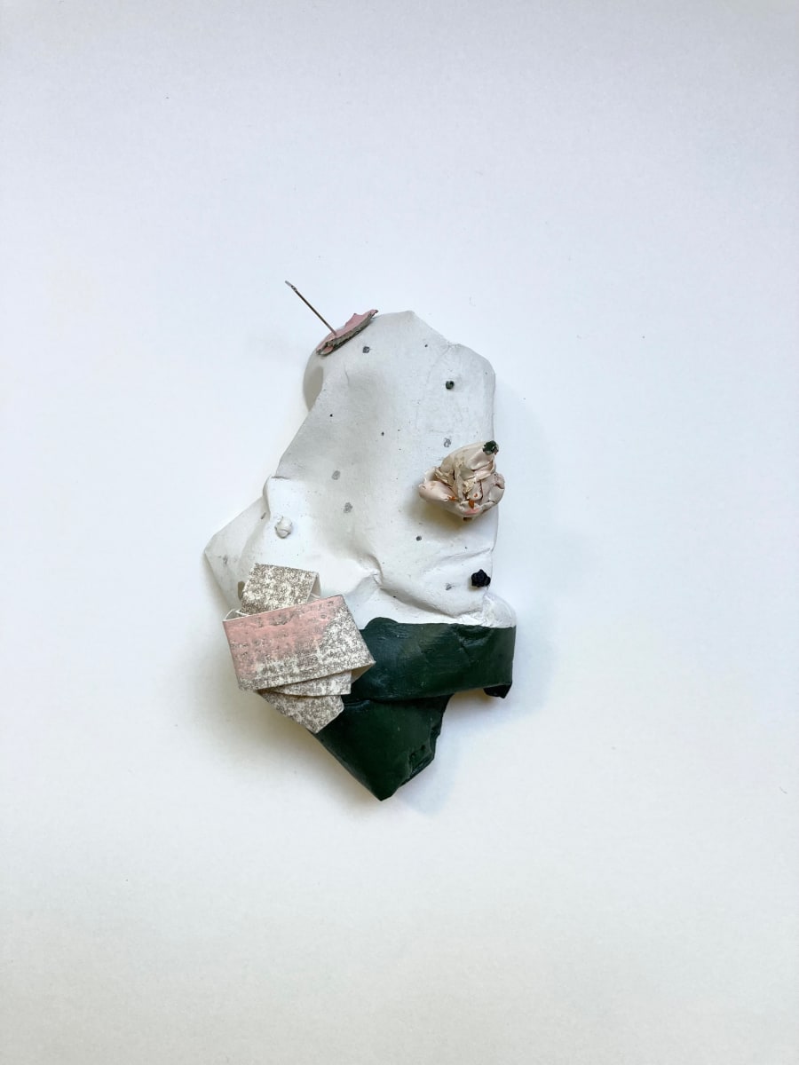 Plaster shape with numerous additions by MaryAnn Puls 