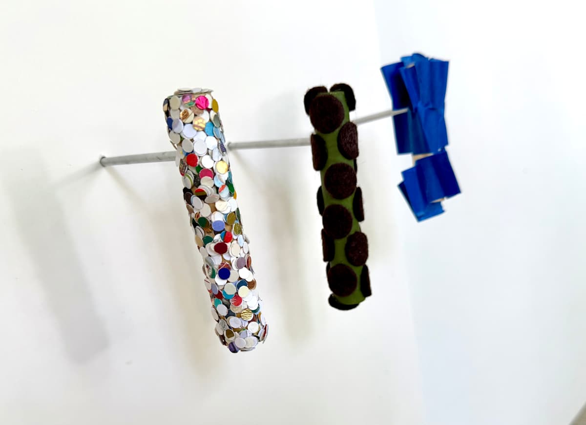 Three Small Wall Cylinders by MaryAnn Puls, Image 1.