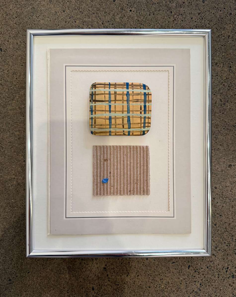 Painted Shape,  Cardboard, Chrome by MaryAnn Puls 