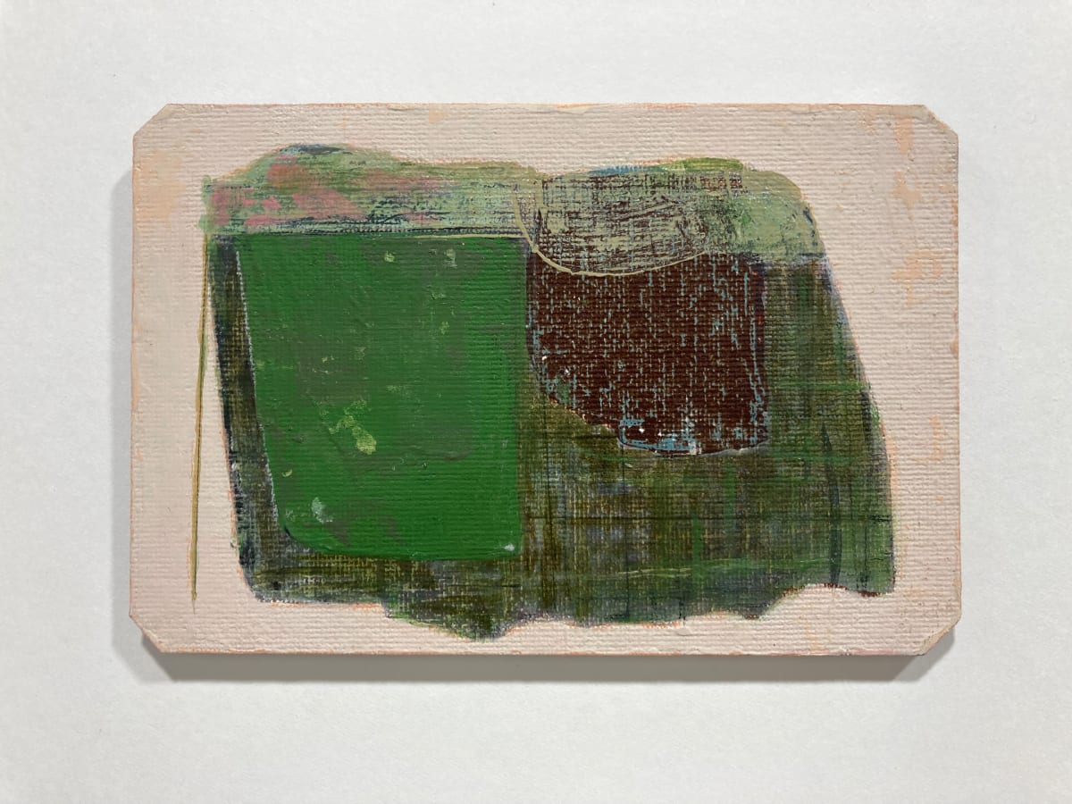 Green Shape and Line by MaryAnn Puls, Image 1.