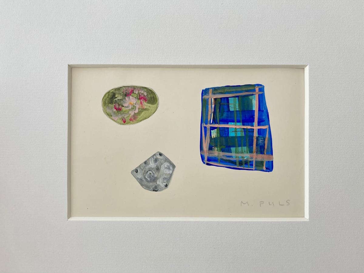 Small painting with 3 different edges by MaryAnn Puls, Image 1.