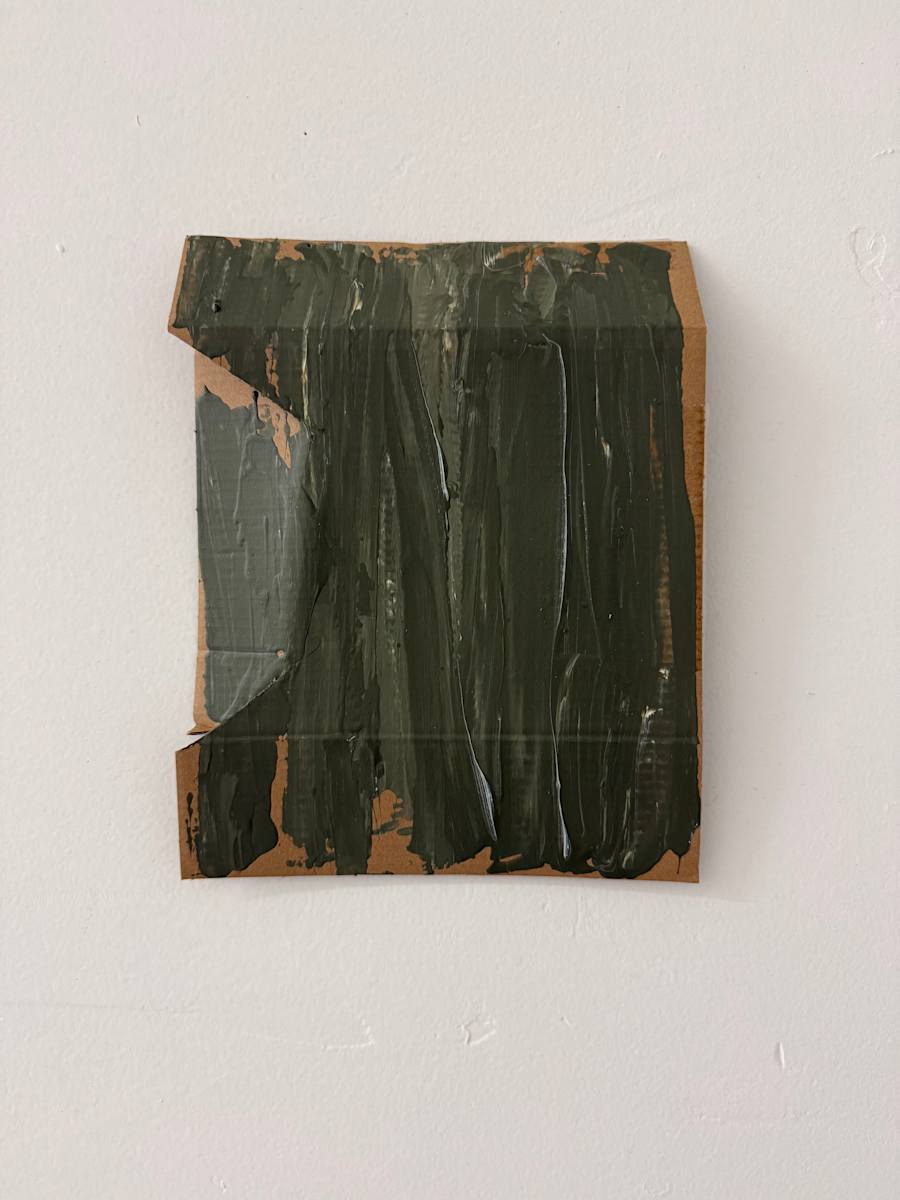 Green Painted Cardboard by MaryAnn Puls, Image 1.