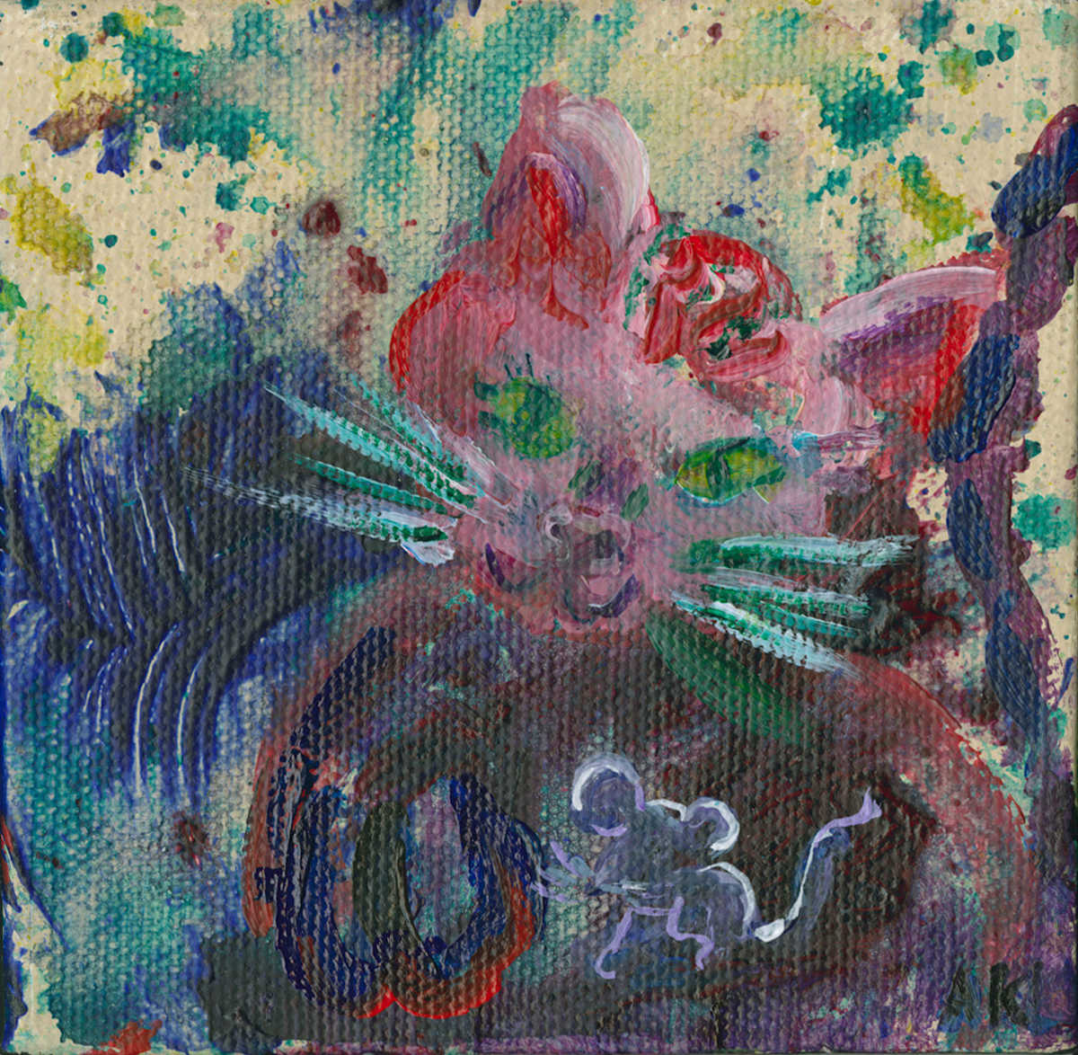 Cat with Mouse Friend by Andrea K. Lawson, Image 1.