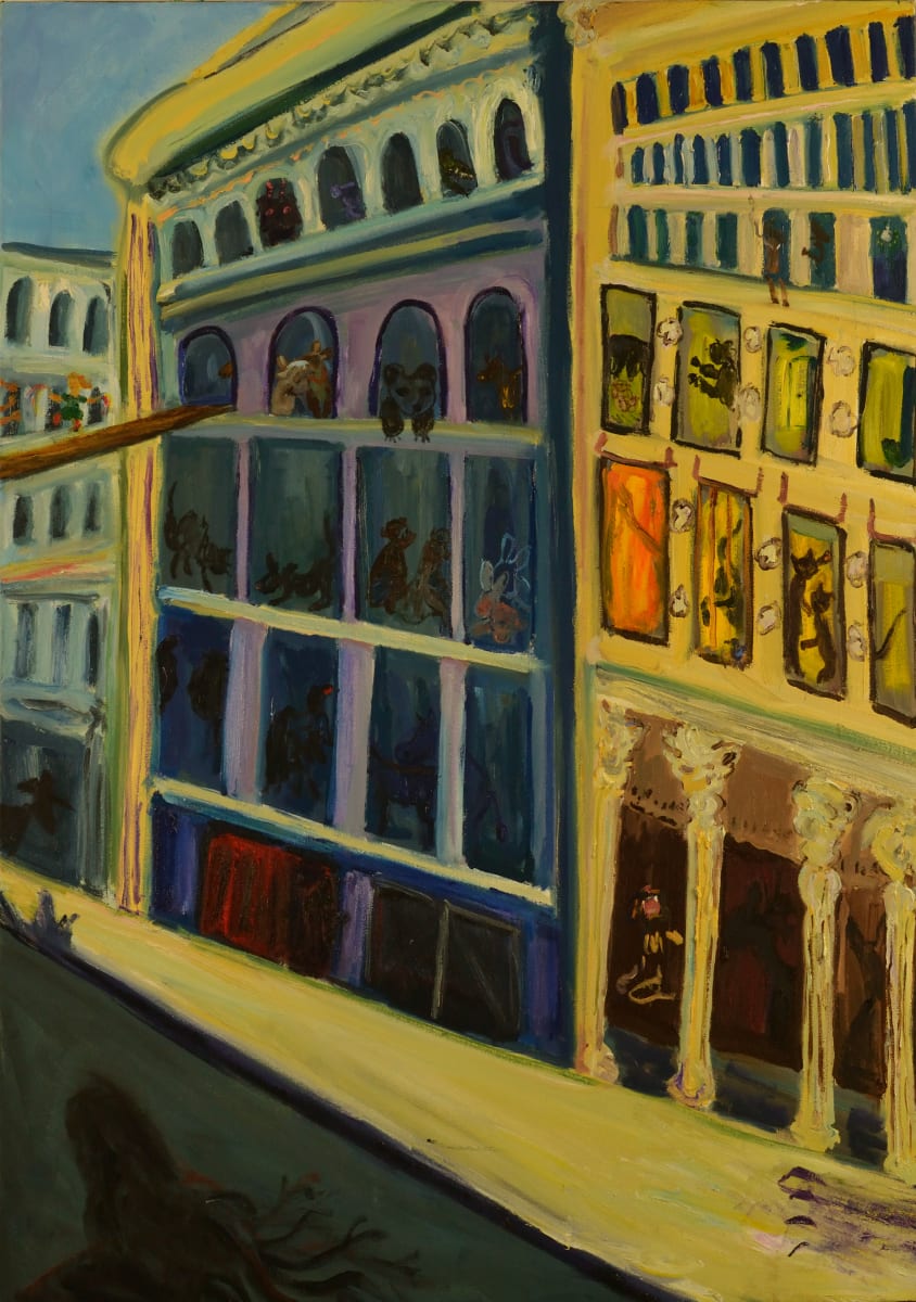 Animals Inhabit- Move In,Move On, Human Habitat? by Andrea K. Lawson  Image: Who Inhabit s this building?