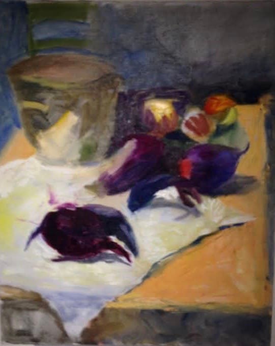 Still Life With Crab by Lesley Bodzy 