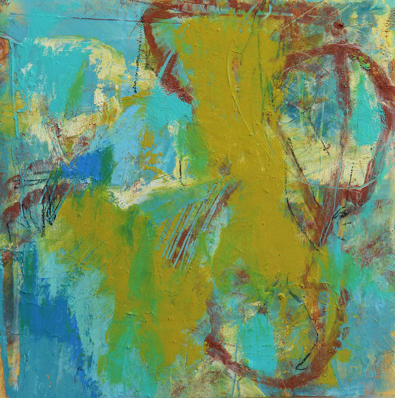 Texas Summer 4  Image: 10 x 10 inch oil on wood panel