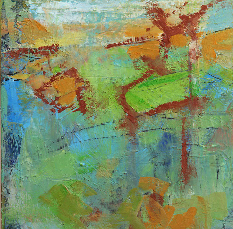 Texas Summer 5  Image: 10 x 10 inch oil on wood panle