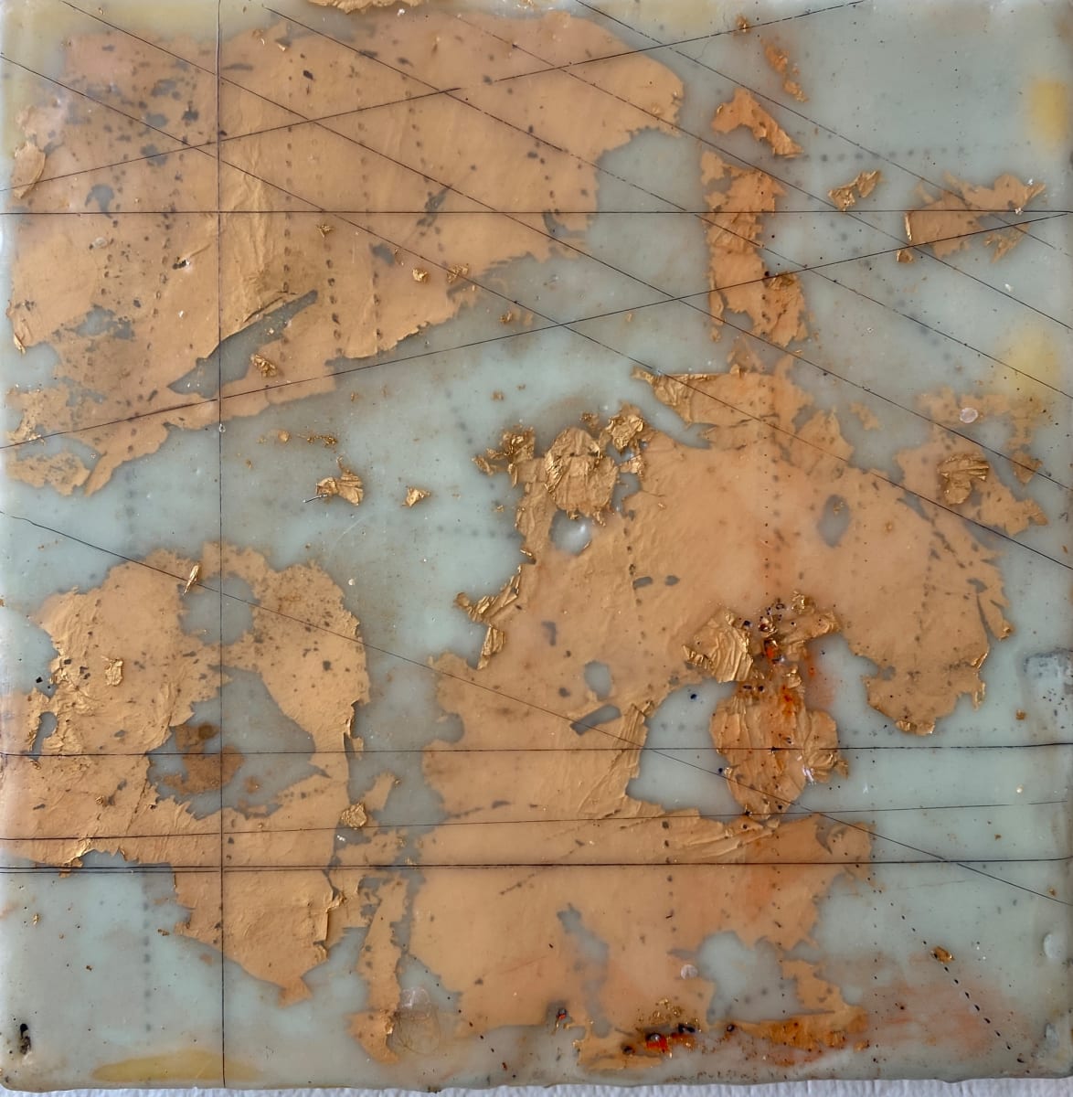 Mapping Series 001  Image: Mapping Series 001
Encaustic mixed media
6x6"