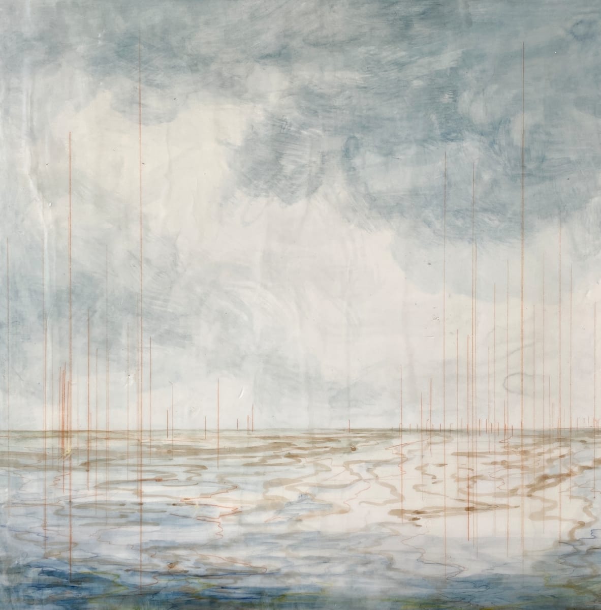 Measuring the Tide  Image: Measuring the Tide
Encaustic mixed media
12x12"