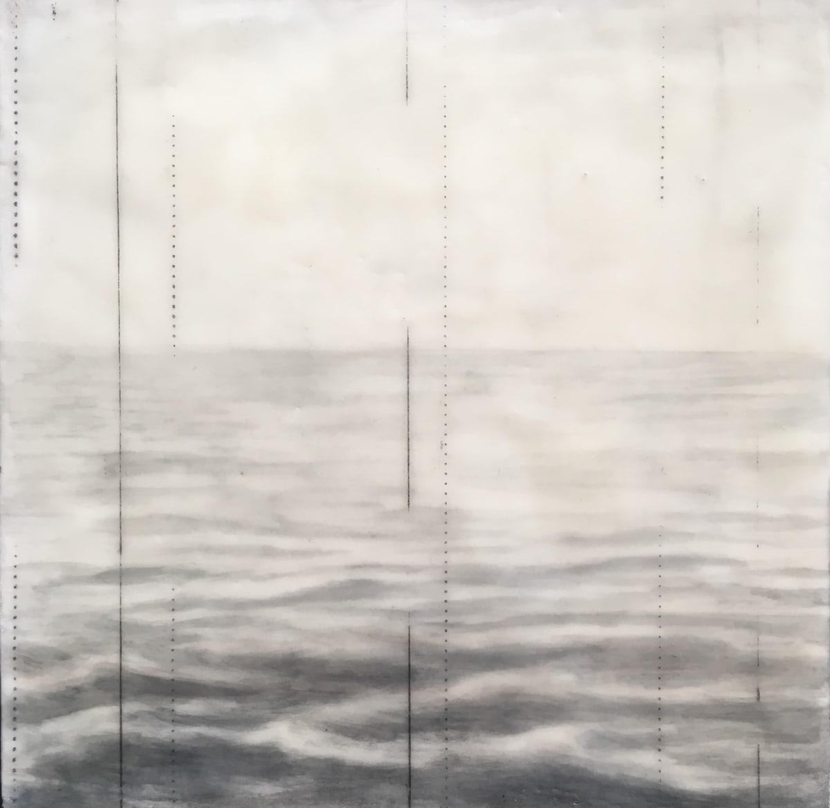 Chart Lines by Giselle Gautreau  Image: Chart Lines
Encaustic, graphite on panel
8x8"