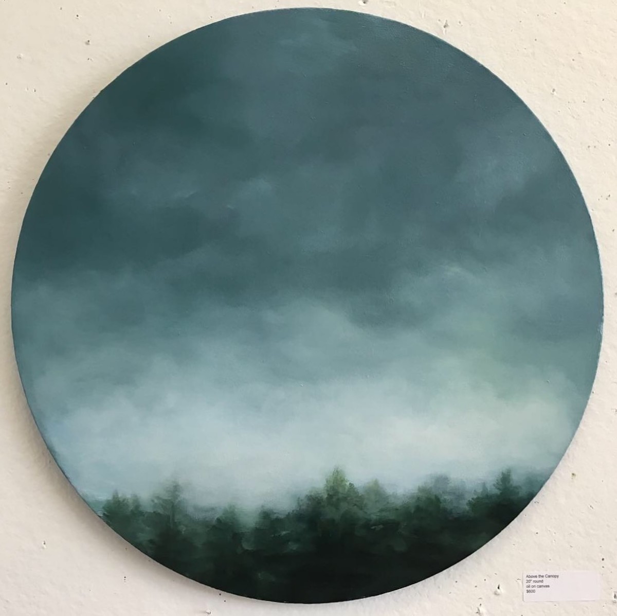Above the Canopy by Giselle Gautreau  Image: Above the Canopy
Oil on canvas
20" round