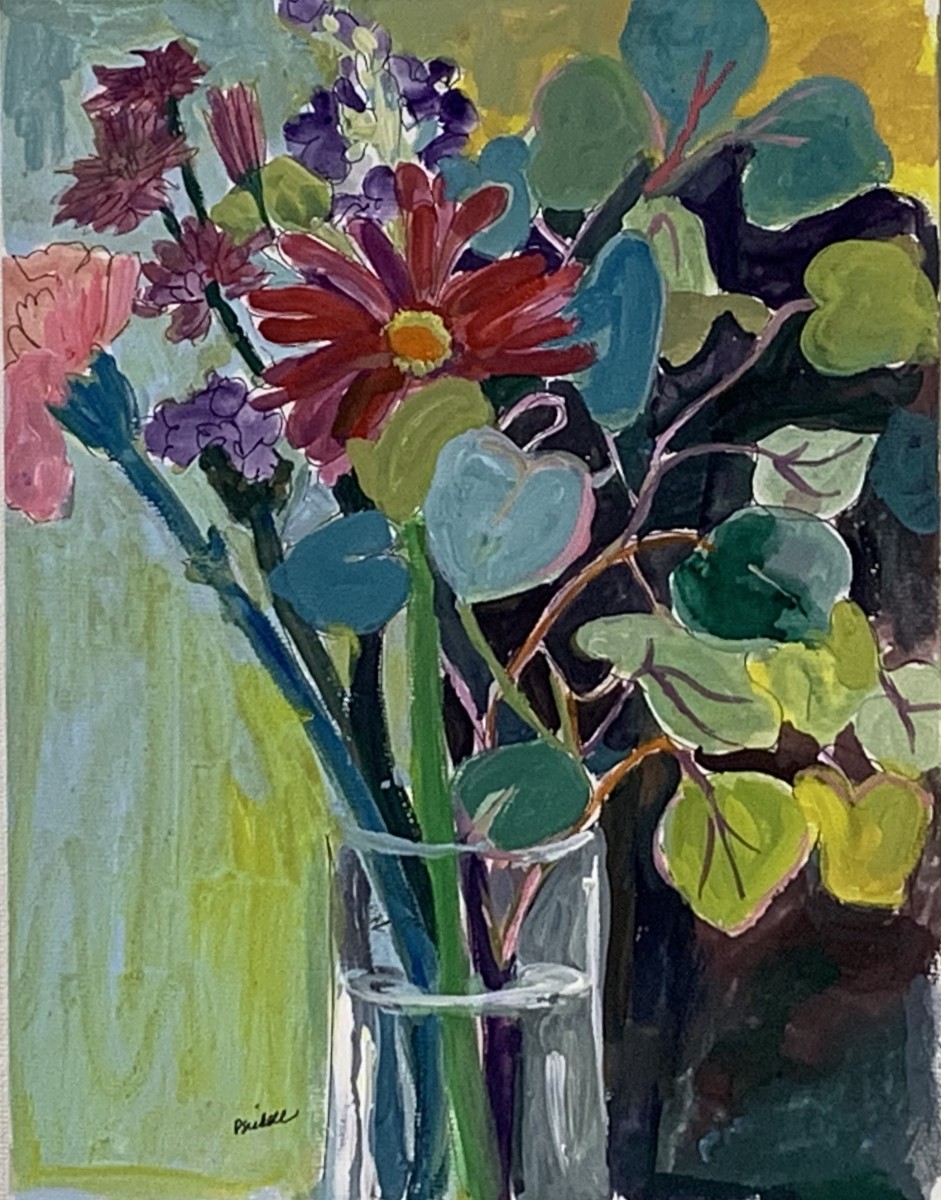 Flower painting mixed media for web 4 by Paul Seidell 