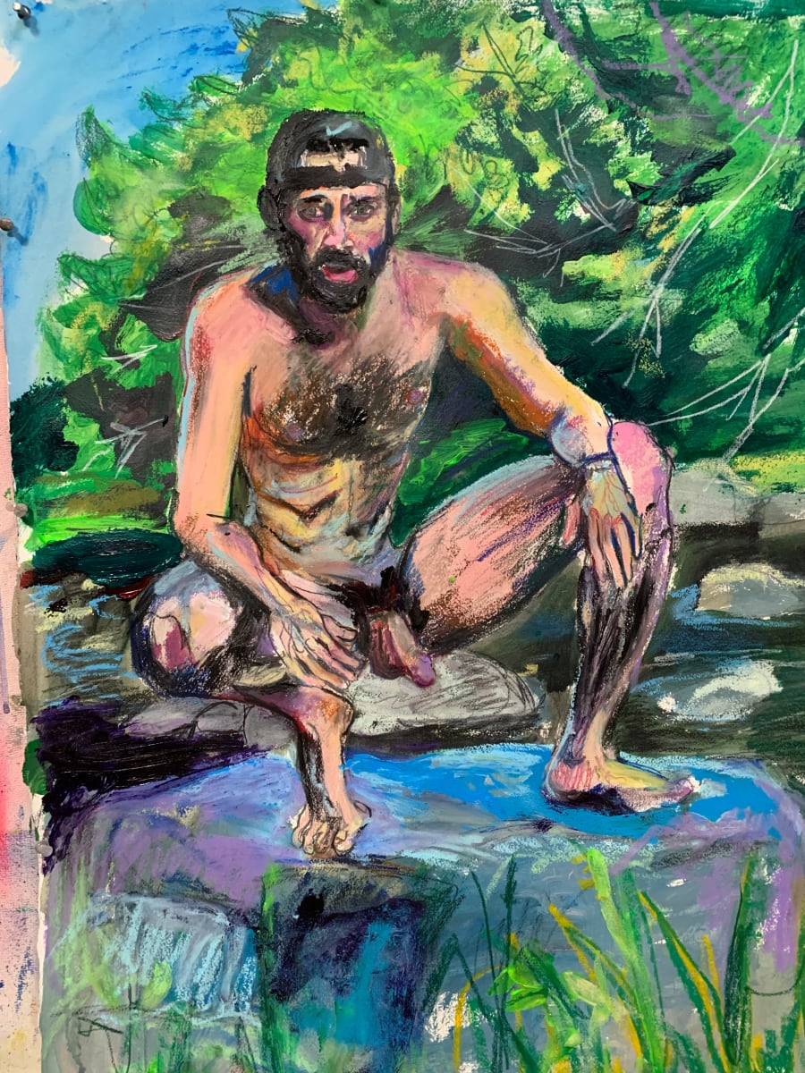 Phil at Rock River Vermont during summer 2020  Covid Pandemic 