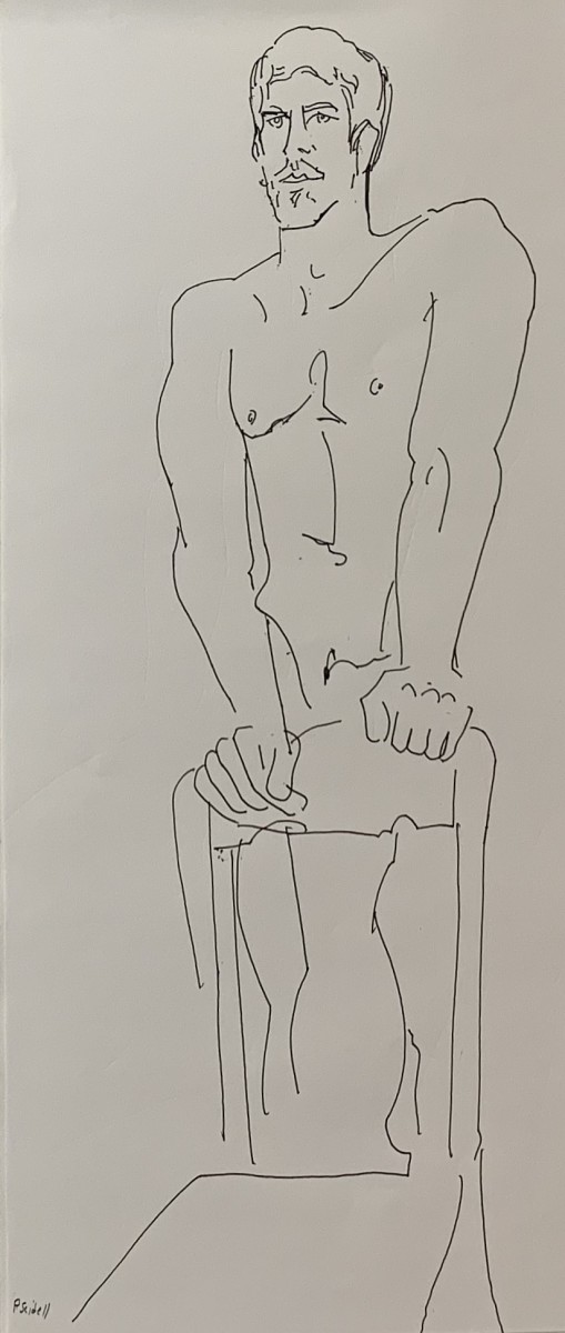 Male nude drawing to web 2 by Paul Seidell 